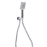 Square Brushed Nickel Hand Shower On Bracket